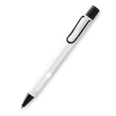 Lamy Safari 219 Medium Nib Ball Pen Box Pack | Sturdy Plastic, White & Black Body | Metal Clip, Chromium-Plated Steel Nib | With Ink Cartridge T 10 & Converter Z 28 | Black Ink, Pack Of 1